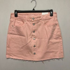 NWT Old Navy Women A-Line Jean Skirt Size 12 Pink Denim B223 -12